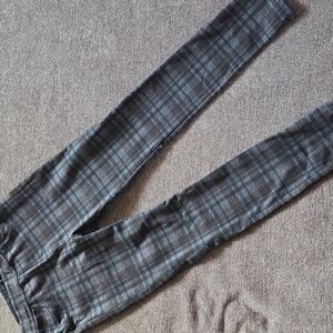 Anthropologie Sanctuary Northolt Plaid Ponte Legging Pant Brown Motif S